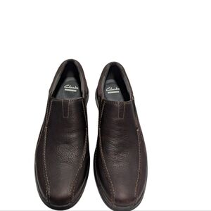 Clarks Men's Cotrell Step Brown Oily Gras Marron Size 13.